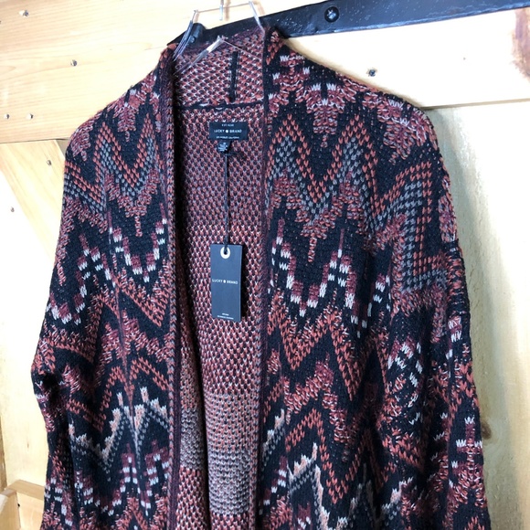 lucky brand | patterned knit cardigan - Picture 3 of 3